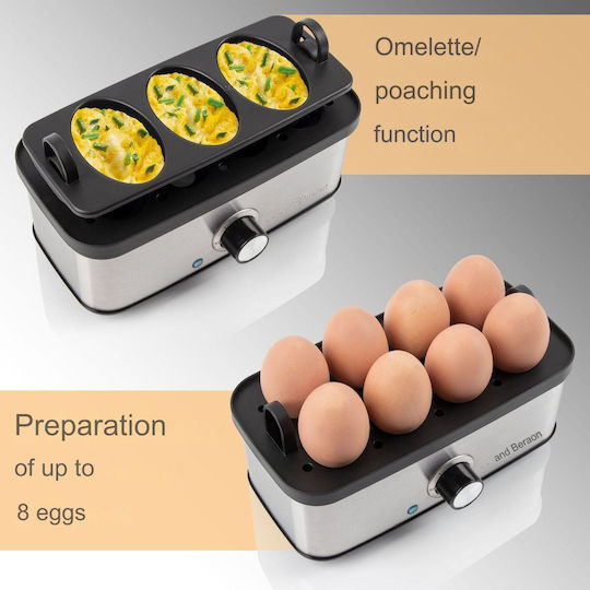 Profi Cook Egg Cooker 8 Positions 400W Gray