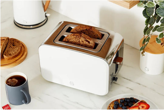Swan Nordic Prăjitor de pâine 2 sloturi 900W Alb