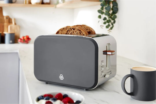 Swan Nordic Φρυγανιέρα 2 Θέσεων 900W Γκρι