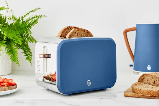 Swan Nordic Φρυγανιέρα 2 Θέσεων 900W Μπλε