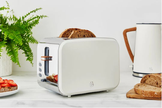 Swan Nordic Prăjitor de pâine 2 sloturi 900W Alb