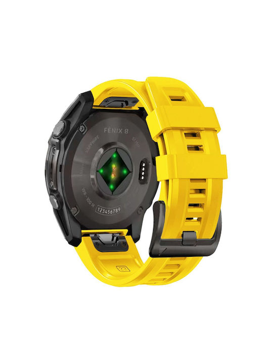 Tech-Protect Strap Silicone Yellow (Fenix 3 / 5X / 5X Plus / 6X / 6X Pro / 7X / 7X Pro / 8 (51mm))