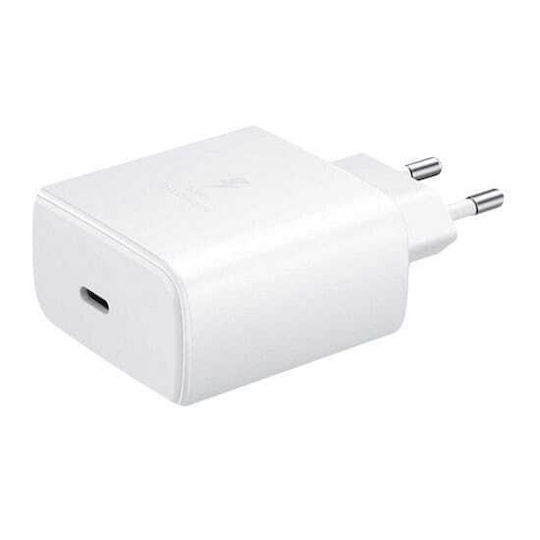 Samsung Ladegerät ohne Kabel mit USB-C Anschluss 45W Weißs (GP-PTU020SOFWQ + GP-TOU021RFCWW Bulk)
