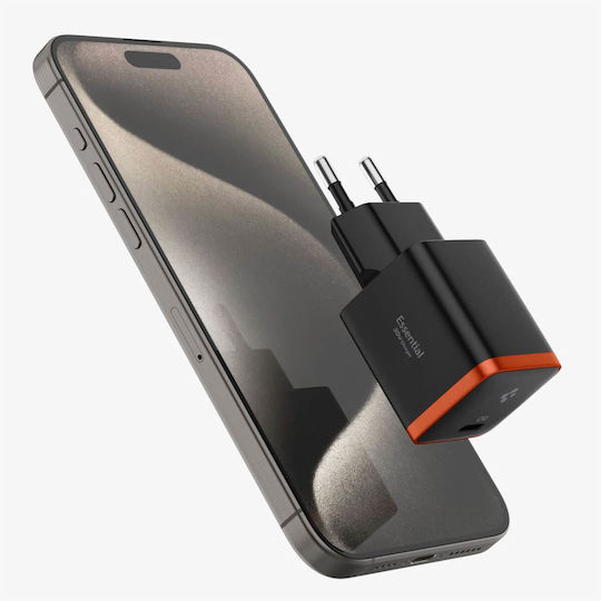 Spigen Charger Without Cable With USB-C Port 30W Quick Charge 3.0 Black (ArcStation Essential)