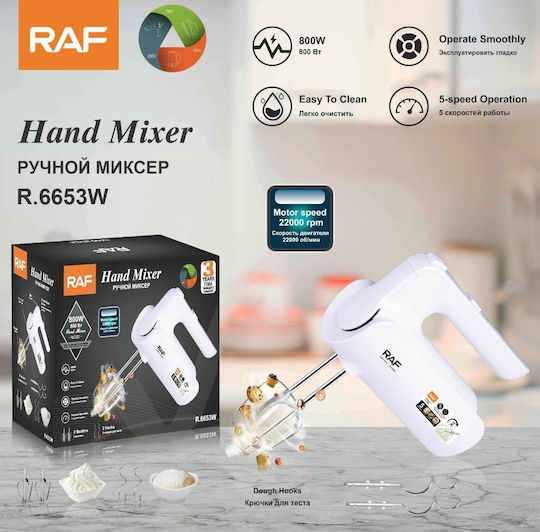 Raf Mixer Manual 800W Roșu
