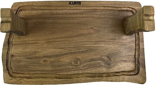 Nakaro Wood Πλατώ Σερβιρίσματος Ξύλινο 35x25x14εκ.