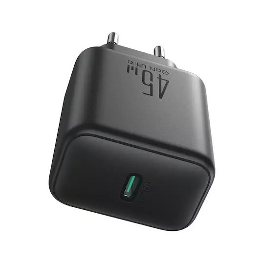 Joyroom Φορτιστής Χωρίς Καλώδιο GaN με Θύρα USB-C 45W Power Delivery Μαύρος (JR-TCG13)