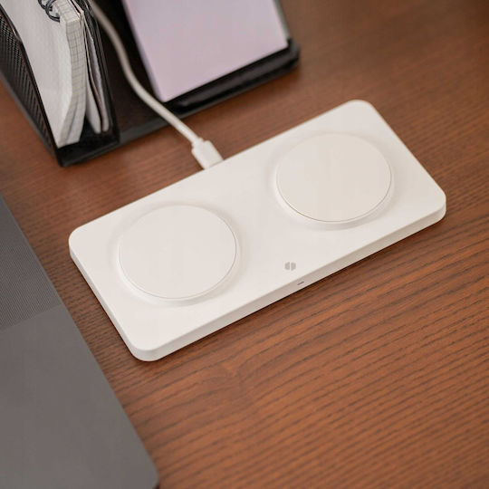Spacecase Φορτιστής Magsafe 15W Λευκός (WM3W)