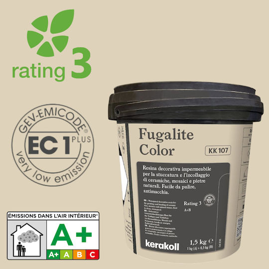 Kerakoll "fugalite Tile Joint Filler Epoxy / Water / Flexible Beige 1.5kg