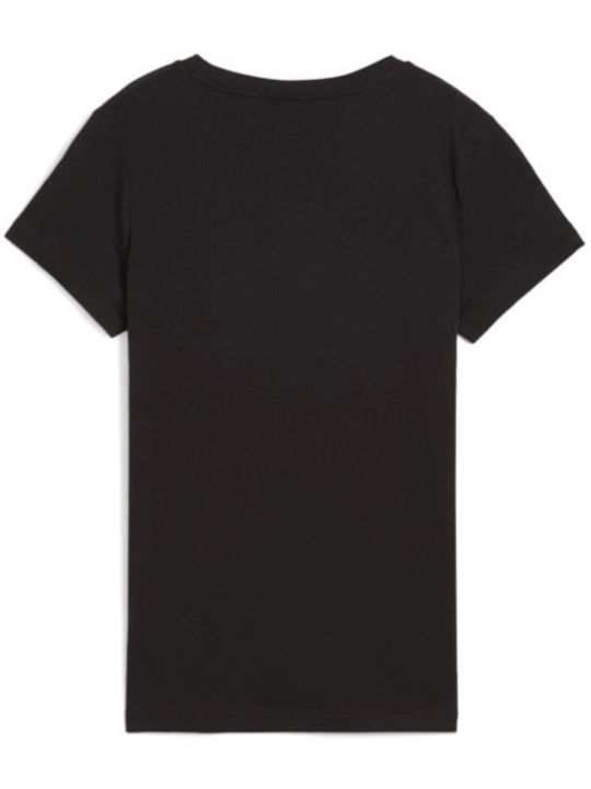 Logo Tricou Damă Negru