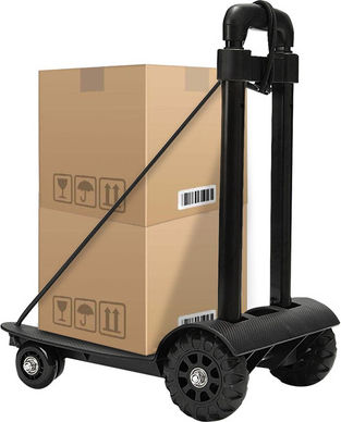 Home Use Transport-Wagen Folding for Load Weight up to 50kg in Schwarz Color