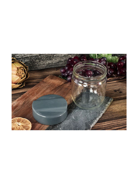 Excellent Houseware Set 2Stück Gläser für Zucker / Kaffee mit Deckel Glas Transparent 425ml