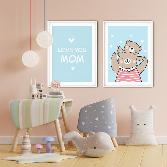 Παιδικό Κάδρο Momma Bear 21x30εκ.