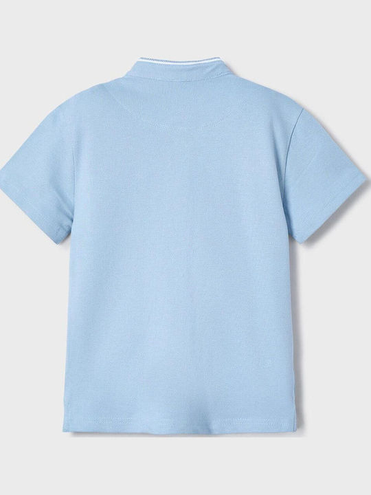 Kids' Polo Short Sleeve Sky Blue