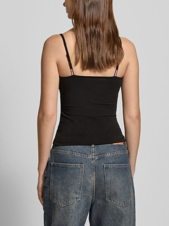 Essential Women's Cotton Sleeveless Black Blouse