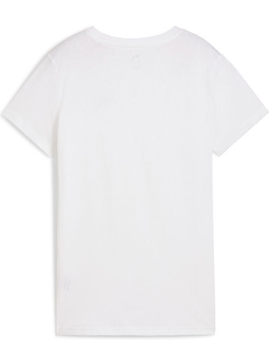 Logo Γυναικείο T-shirt Λευκό