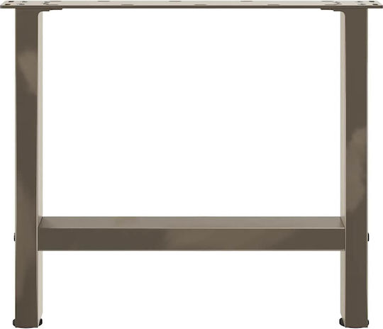 vidaXL Metallic Furniture Leg 2 Pieces Suitable for Table / Coffee Table 50x42x42cm Natural
