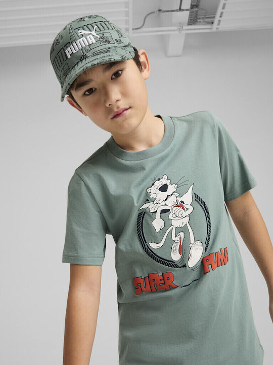 PUMA Kids' Hat Jockey Fabric Green