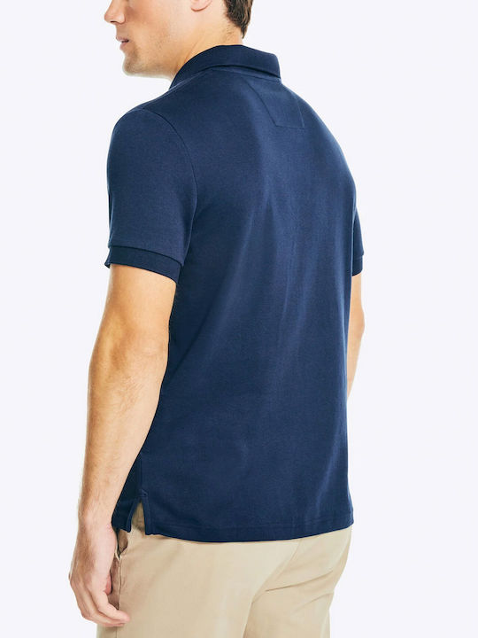 Polo Herrenbluse Kurzarm Blaue