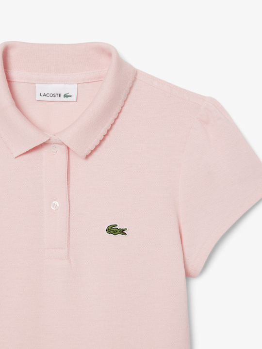 Lacoste Children's Polo Short Sleeve Waterlily Pink