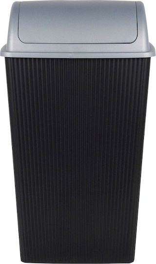 Excellent Houseware Coș de Gunoi Plastic Negru 38lt 1buc