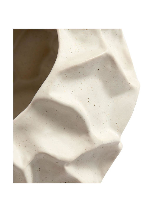 Muubs Vază Decorativă Ceramică Alb 18x18x11.5cm 1buc