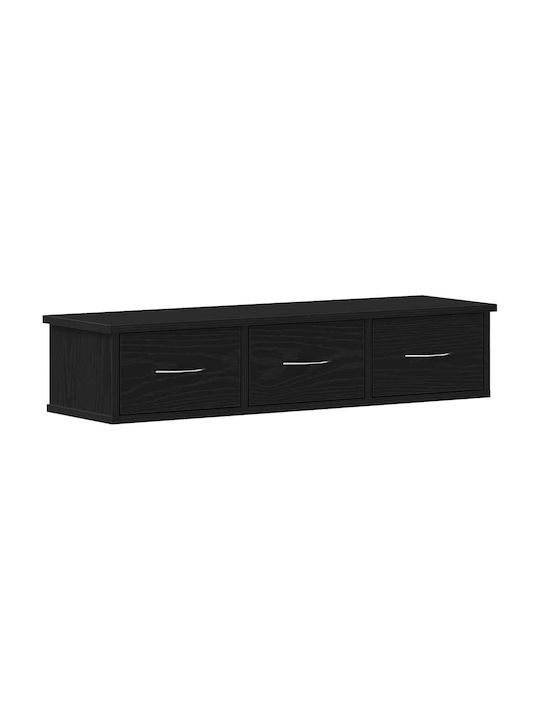 Cabinet Wall Black Oak 88x26x18.5cm