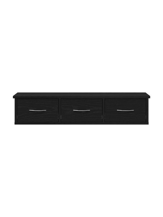 Cabinet Wall Black Oak 88x26x18.5cm