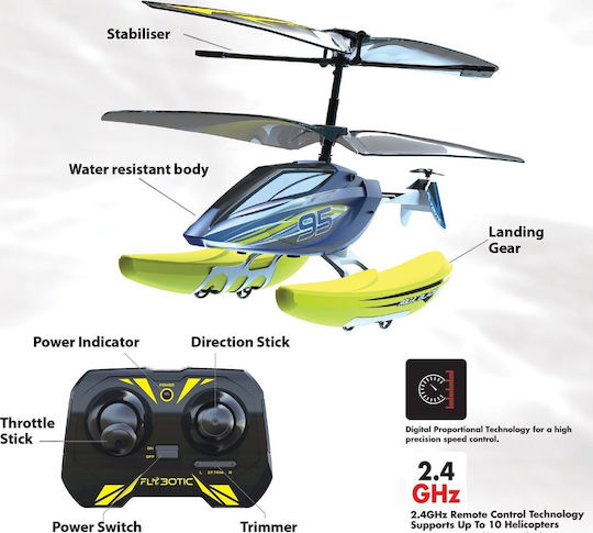 Αυτοκίνητο Radio Control Flybotic Helico Aqua Blaze Κίτρινο