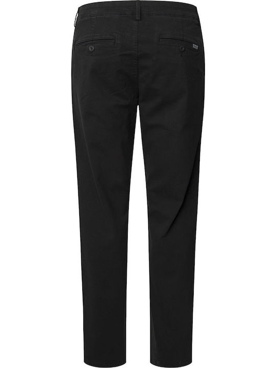 Trousers Chino Elastic in Slim Fit Black