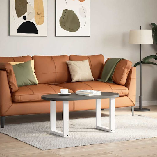 vidaXL Picior Metalic Mobilier 2 Bucăți Potrivit Pentru Masă / Măsuță 38x72cm Alb