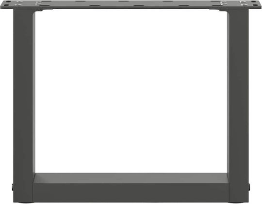 vidaXL Металическо Кракче За Мебел 2 Бройки Подходящо За Маса / Малка Маса 30x30см Антрацит