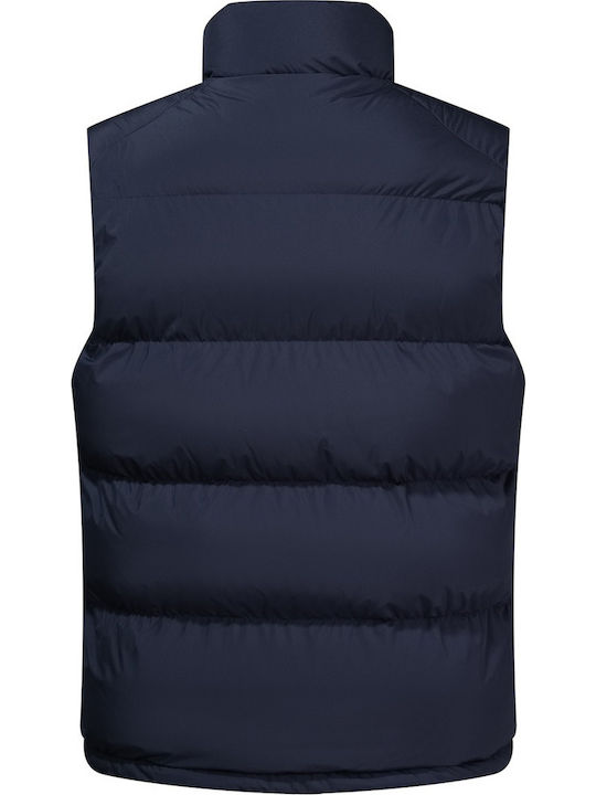 Ärmellos Jacke Puffer Marineblau