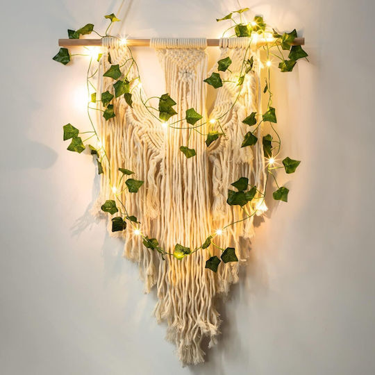Leafglo Κρεμαστό Ηλιακό Φωτιστικό Γιρλάντα Θερμό Λευκό με Φωτοκύτταρο