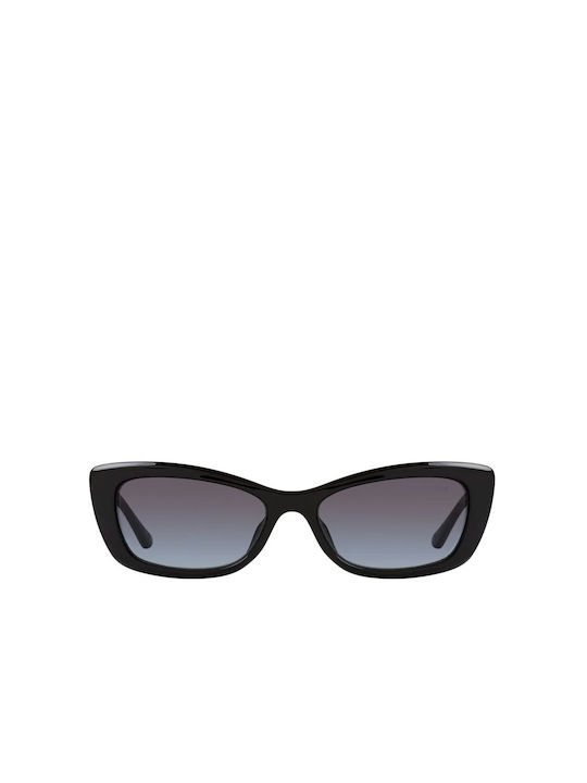 Guess De damă Ochelari de soare cu Negru Din plastic Cadru și Negru Ochelari de soare Lentilă GU00156-H01B/55