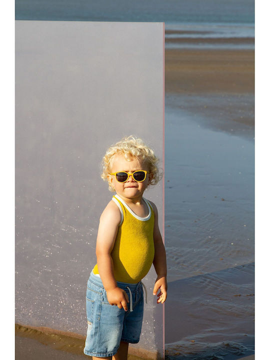 KiETLA Wazz Unbreakable Butterfly Baby Kids Sunglasses Mustard For 1-2 Years
