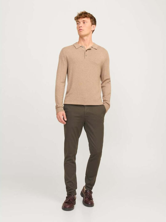 Παντελόνι Chino σε Slim Εφαρμογή Brown/Wren