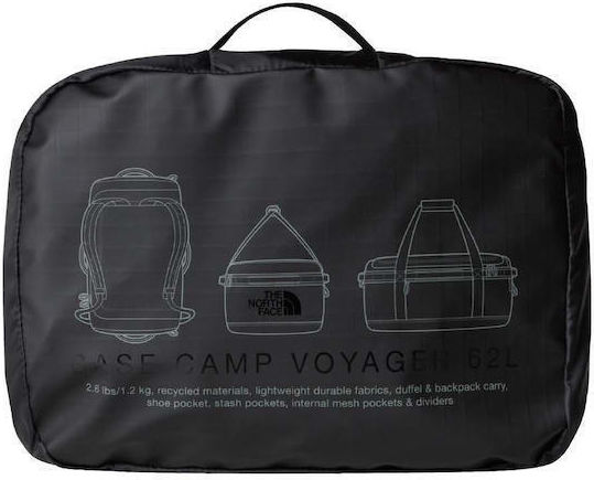 The North Face Base Camp Sack Voyage Back 62lt Black Fabric L23.5xW8.3xH16.5cm