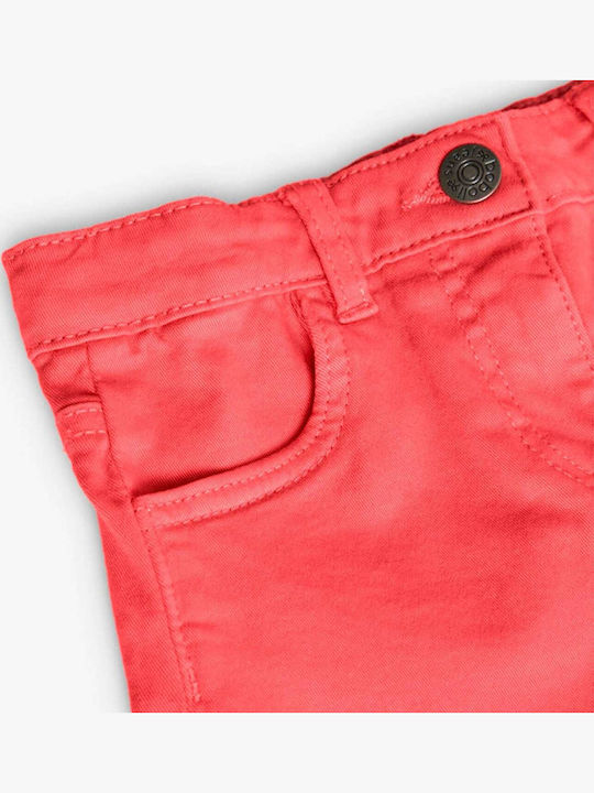 Șort/Salopetă Copii din Material Textil Stretch Coral