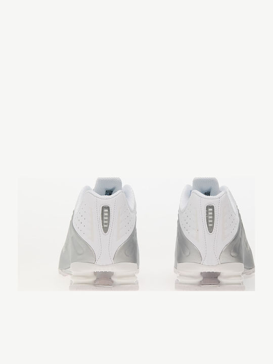 Shox R4 Ανδρικά Sneakers White / Metallic Silver-white