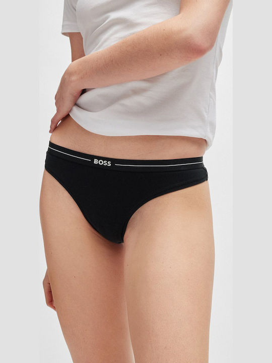 Βαμβακερά Femei Șir de caractere 3Pack Negre