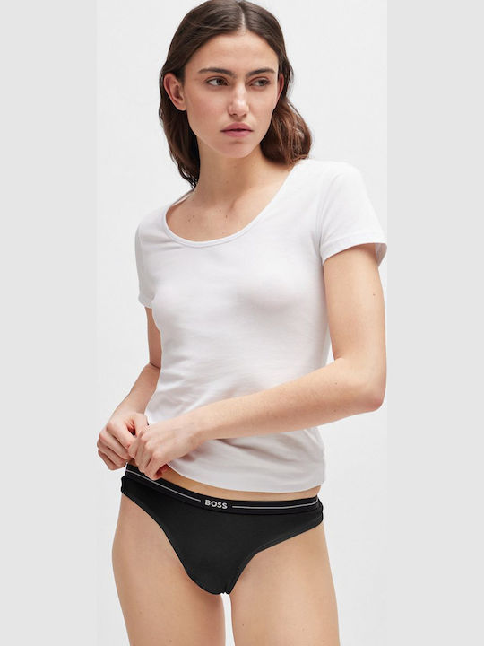 Βαμβακερά Femei Șir de caractere 3Pack Negre
