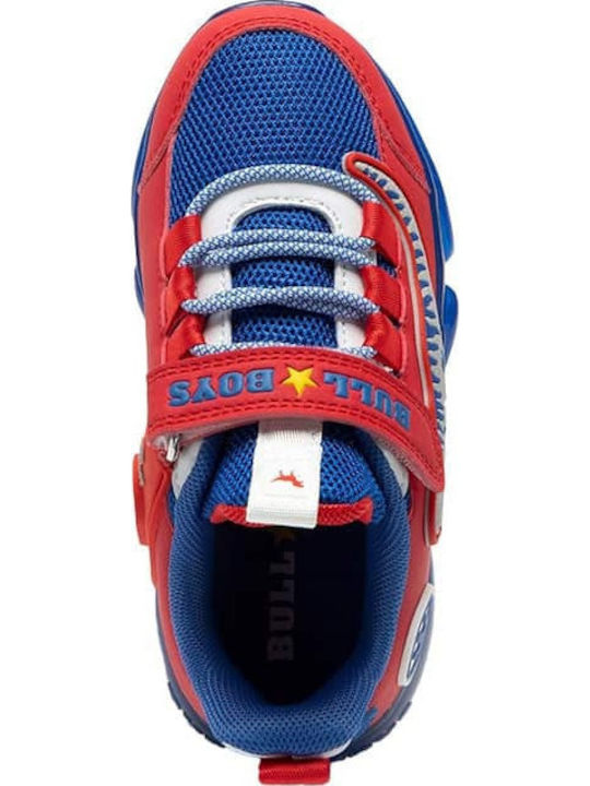 Παιδικά Sneakers με Σκρατς & Φωτάκια Κόκκινα