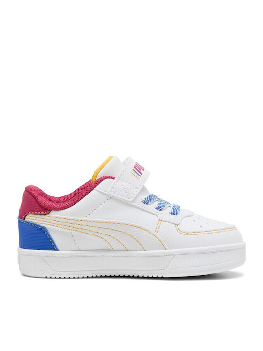 Caven 2.0 Kids Sports Shoes Running With Hoop & Loop Closure White