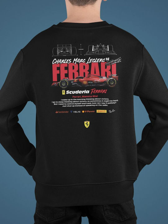 Fleece Kinder-Sweatshirt Black