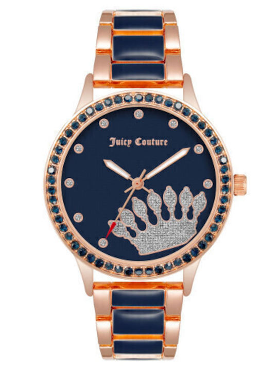 Juicy Couture Кварцов Часовник с Метална Верижка