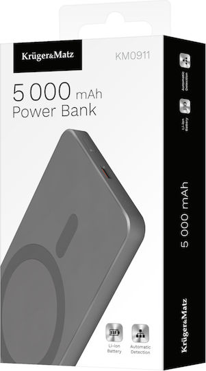 MagSafe Power Bank 5000mAh 18W cu Port USB-C Gri