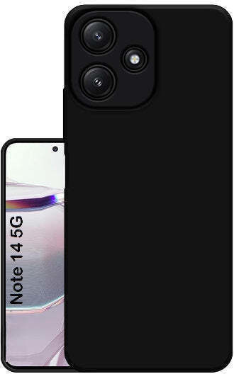 Back Cover Σιλικόνης / Πλαστικό Μαύρο (Redmi Note 14 5G)
