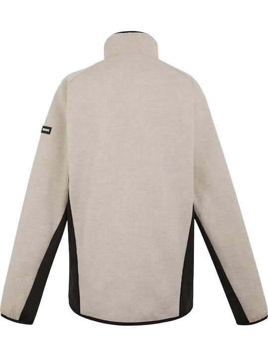Full Cardigan Fleece pentru Bărbați Gri