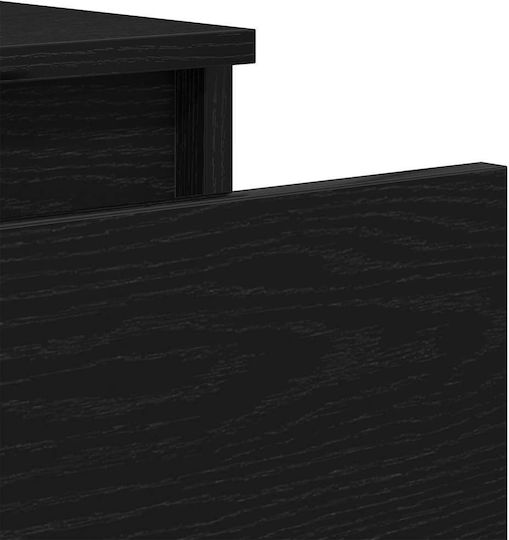 Συρταριέρα Креватокамарас Дървена с 4 чекмеджета Black Oak 60x35x98.5бр